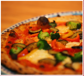 お野菜たっぷりのピッツァ